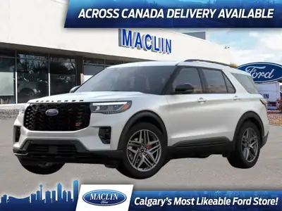 This brand new STAR WHITE METALLIC 2024 FORD EXPLORER ST is powered by a 3.0L V6 ECOBOOST ENGINE THA...