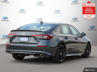New Price! Odometer is 3458 kilometers below market average! Gray 2025 Honda Civic Sport FWD CVT 2.0... (image 4)