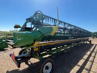 Location: Horizon Ag & Turf Lloydminster 2024 JOHN DEERE HD45R DRAPER HEADER w/ HORST TRANSPORT, 45'...