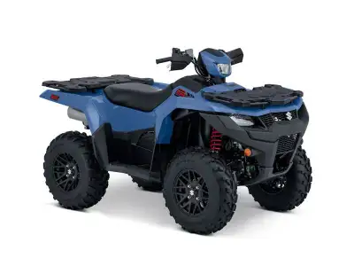 2025 Suzuki KingQuad 500XPZ OUR FAMOUS KINGQUAD WITH POWER STEERING, MAG WHEELS AND CARRIER COVERS T...
