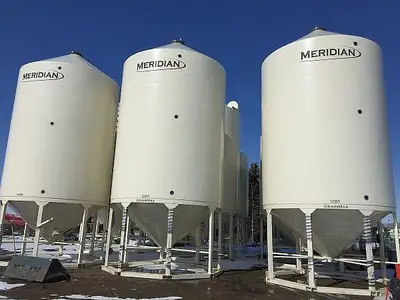 Meridian GM4000 Hopper BottomGrainMax hopper bins offer top quality grain and seed storage at prices...