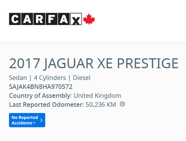 2017 Jaguar XE Prestige/diesel/ ONE OWNER/62073 km! CERTIFIED! in Cars & Trucks in Red Deer - Image 2