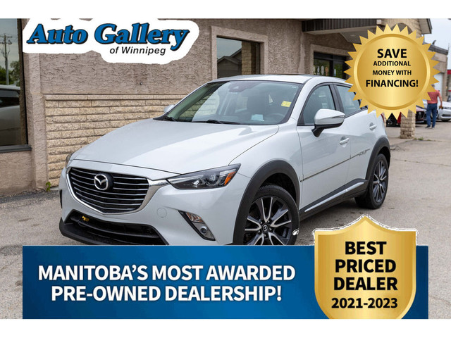 2018 Mazda CX-3 GT AWD | LEATHER INTERIOR | SUNROOF | HEATED SEA in Cars & Trucks in Winnipeg