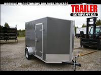 2024 6X12 CARGO TRAILER, SINGLE AXLE, BARN DOORS, 78" BARN, STEE