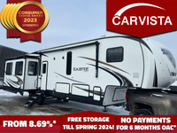 2021 Forest River Sabre Cobalt 36BHQ Fifth Wheel Camper Rear Liv