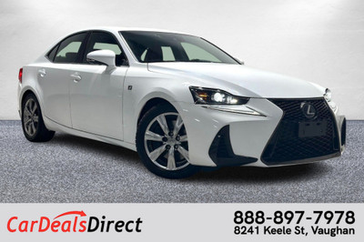 2017 Lexus IS 350 AWD/F Sport Pkg/ Red Leather/NAVI/Sunroof