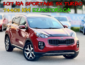2017 Kia Sportage SX Turbo/74403 KM! ONE OWNER! CERTIFIED!