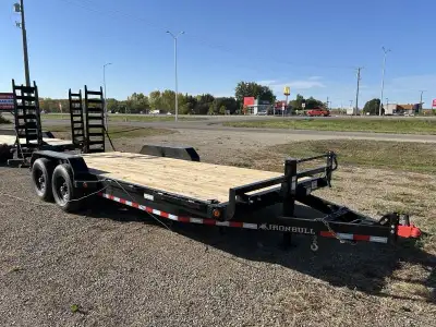 2024 Norstar Iron Bull 20' Car Hauler - 2x7000lb axles - stand-up ramps - 2' dove