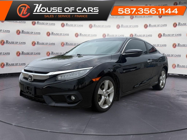 2018 Honda Civic Coupe Touring / NO ACCIDENTS / TWO TONE INTERIO in Cars & Trucks in Calgary
