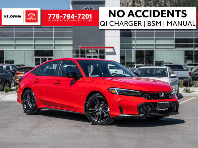 2025 Honda Civic Si Sedan Manual | NO ACCIDENTS | QI CHARGER in Cars & Trucks in Kelowna