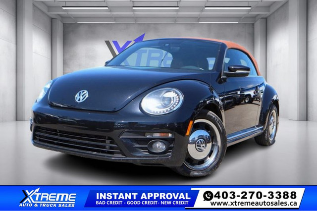 2017 Volkswagen Beetle Convertible Auto Dune NO FEES! in Cars & Trucks in Calgary