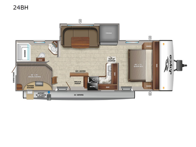 2023 Jayco Jay Feather 24BH in Travel Trailers & Campers in Saint John - Image 2