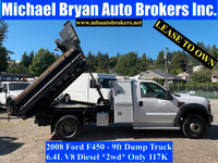 2008 FORD F450 - 9FT DUMP TRUCK *ONLY 117K* BLOW-OUT PRICE