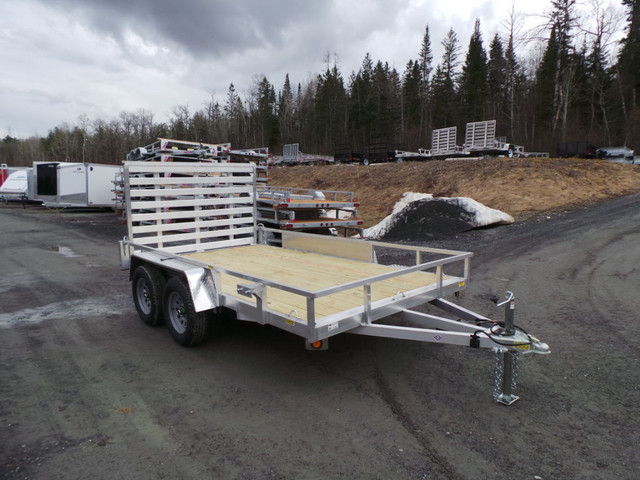 2023 QSA ALUMINUM 82X12' TANDEM AXLE UTILITY TRAILERS in Cargo & Utility Trailers in Fredericton - Image 2