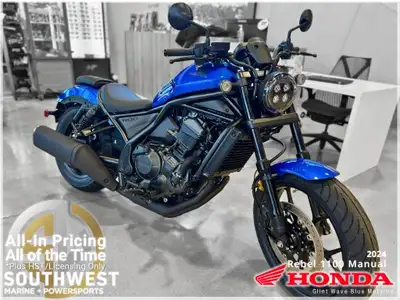 2024 Honda Rebel 1100 (ABS) • All-In Pricing Honda Rebel 1100 Cruiser Motorcycle Description The Hon...