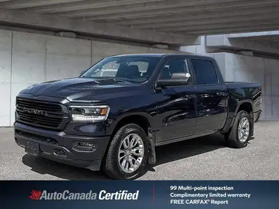 Command the road with this powerful 2019 Ram 1500 Sport Crew Cab, boasting a robust 5.7L HEMI VVT V8...