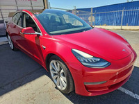 This stunning TESLA MODEL 3 with RED MULTI-COAT and black interior is complimented with upgraded ALL... (image 1)