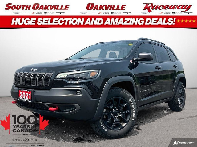 2021 Jeep Cherokee TRAILHAWK | CARPLAY | HEATED SEATS | SUNROOF  in Cars & Trucks in Oakville / Halton Region