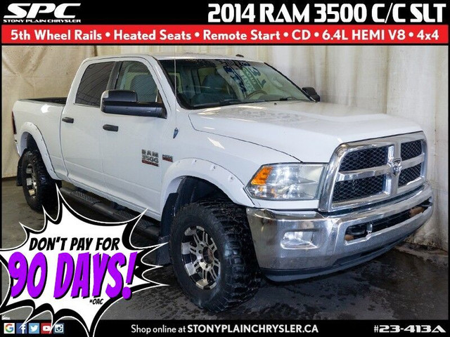  2014 Ram 3500 SLT - 6.4L HEMI, 5th Wheel Rails, Htd Seats in Cars & Trucks in St. Albert