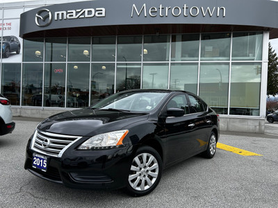 2015 Nissan Sentra 1.8 S CVT Affordable reliable family car, ful