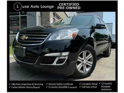 Your next family hauler awaits!! This one-owner, LOW MILEAGE (only 86,000km!!) 2017 Chevrolet Traver...