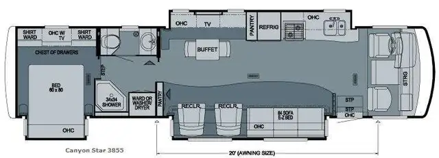 2010 Newmar Canyon Star 3855 in RVs & Motorhomes in Ottawa - Image 3