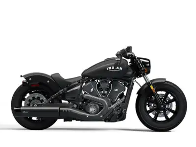 2025 Indian Motorcycle Scout Bobber Limited Black Smoke Features may include: BOBBED FENDERS Blacked...