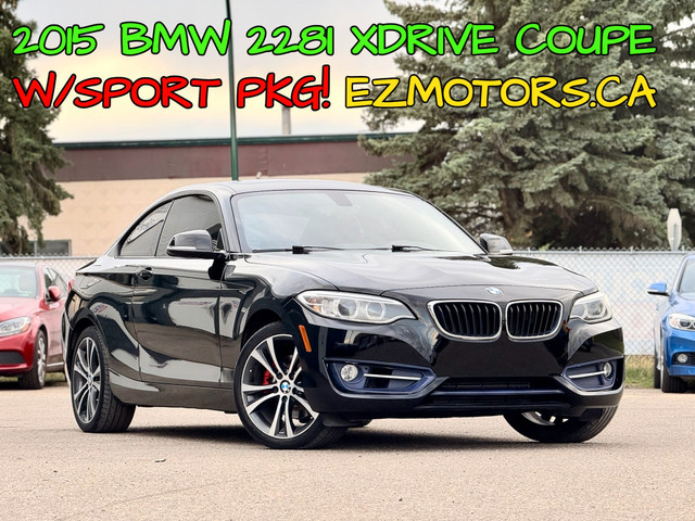 2015 BMW 2 Series 228i xDrive-COUPE--ONE OWNER--CERTIFIED! in Cars & Trucks in Edmonton