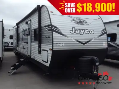 Jayco Jay Flight SLX travel trailer 321BDS highlights: Double Slides Outdoor Refrigerator Queen Bed...