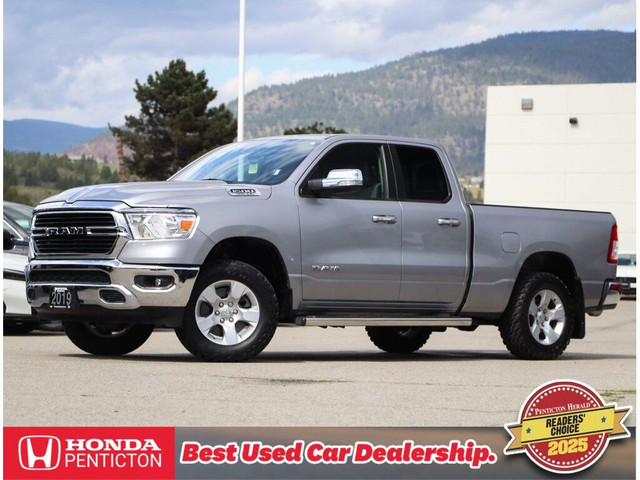 2019 Ram 1500 Big Horn 4x4 Quad Cab 6'4 Box - No Accidents in Cars & Trucks in Penticton