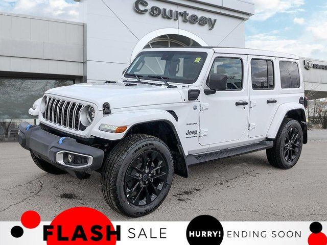 2024 Jeep Wrangler 4xe Sahara | Plug-in Hybrid | Sky One Touch in Cars & Trucks in Calgary