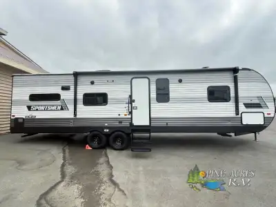 KZ Sportsmen SE travel trailer 301RKSE highlights Dual Entry Bath Pass-Through Storage Multi-Media S...