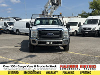 43FT+ platform height Terex bucket truck, service body with aluminum locking cabinets, 6.7L Diesel e... (image 3)