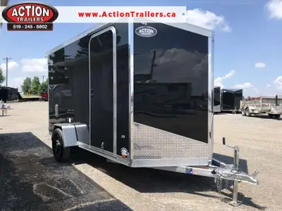 LEGACY SERIES ALL ALUMINUM FRAME 6' X 12' SINGLE AXLE CARGO WITH REAR DOUBLE BARN DOORS AND POLYCORE...