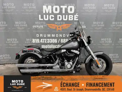 Harley-Davidson FLS Softail Slim 2016 38 000 KM MOTO CANADIENNE ALARME MOTEUR 103 PO CUBE PARE-BRISE...