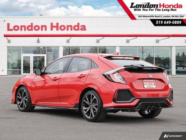 2019 Honda Civic Hatchback Sport | CERTIFIED | LANEWATCH in Cars & Trucks in London - Image 4