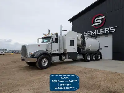 1 Owner 2016 Peterbilt 367 Tri Drive with Tornado Hydrovac KMS: 174,667 HRS: 21,488 Following work o...