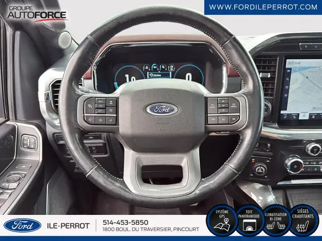 2022 Ford F-150 LARIAT 4X4, CUIR, TOIT PANORAMIQUE in Cars & Trucks in City of Montréal - Image 14