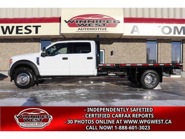  2021 Ford F-550 CREW DUALLY 4X4, 12FT DECK, HD GVW, LOADED & CL in Cars & Trucks in Winnipeg