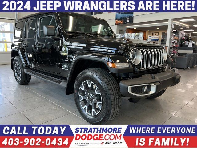 2024 Jeep Wrangler Sahara | LEATHER | NAVIGATION | AUX SWITCHES in Cars & Trucks in Calgary