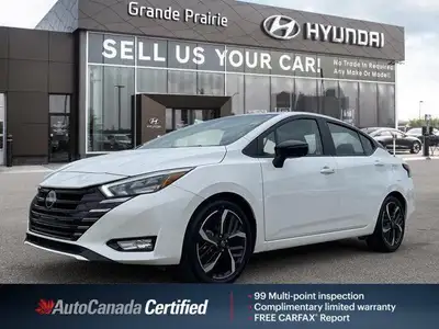 Enjoy the remarkable fuel efficiency of the 2023 Nissan Versa SR. This practical sedan boasts an imp...
