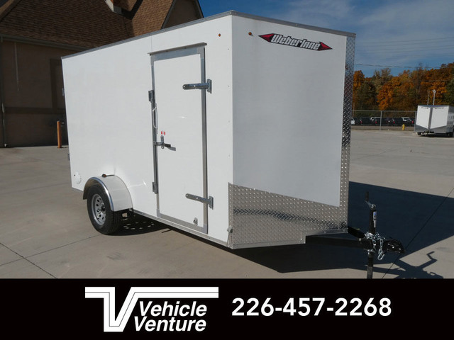 WEBER LANE 6X12 ESTATE SERIES 6" EXTRA HEIGHT RAMP DOOR WHITE in Cargo & Utility Trailers in Oakville / Halton Region - Image 2