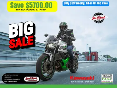 Save $5700.00Now with $5000.00 Kawasaki Mega Cash Credit + Our $700.00 In House Discount, Don’t miss...