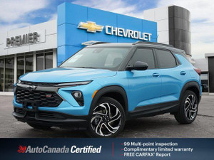 2025 Chevrolet Trailblazer RS | Dual Pane Sunroof | Wireless Charging | Hands Free Liftgate | Lane Keep Assist | Apple Carplay