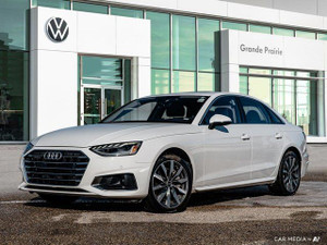 2023 Audi A4 Komfort Quattro | Clean CarFAX | One Owner | Heated Leather | Heated Steering Wheel | Apple Carplay