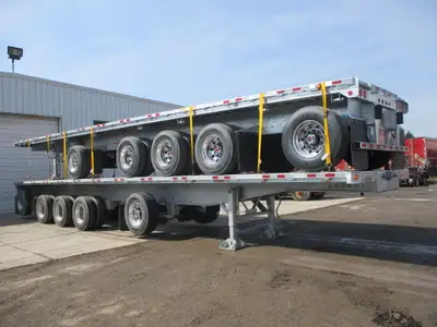 2025 Trailmobile 50’ 5-axle galvanized flatbeds in stock now - Fully galvanized trailer - Apitong ha...
