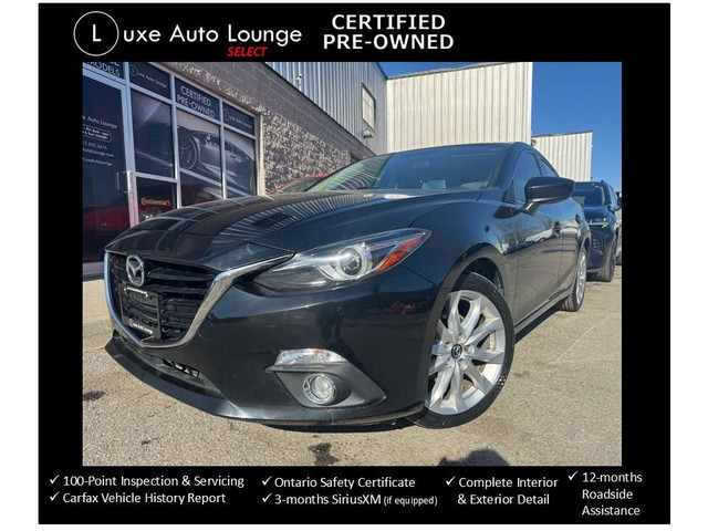 2014 Mazda MAZDA3 GT HATCH, AUTO, SUNROOF, BOSE AUDIO! B/U CAMER in Cars & Trucks in Ottawa