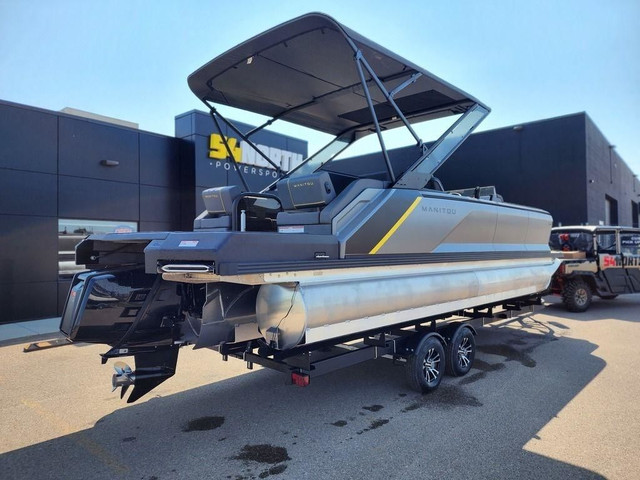 2023 Manitou Explore 24 Switchback Max Deck Signature w/Trailer in Powerboats & Motorboats in Edmonton - Image 3