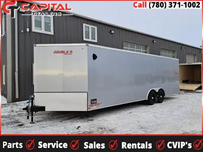 2024 Double A Trailers 8.5' x 24' Enclosed Cargo Trailer (11000lb GVW) Silver Exterior 2-5000LB Axle...