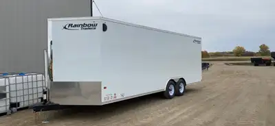 2023 Rainbow Cargo Trailer 8.5' x 22' + 1.5' V-nose 2 - 5200 lb axles Rear ramp door and side RV doo...